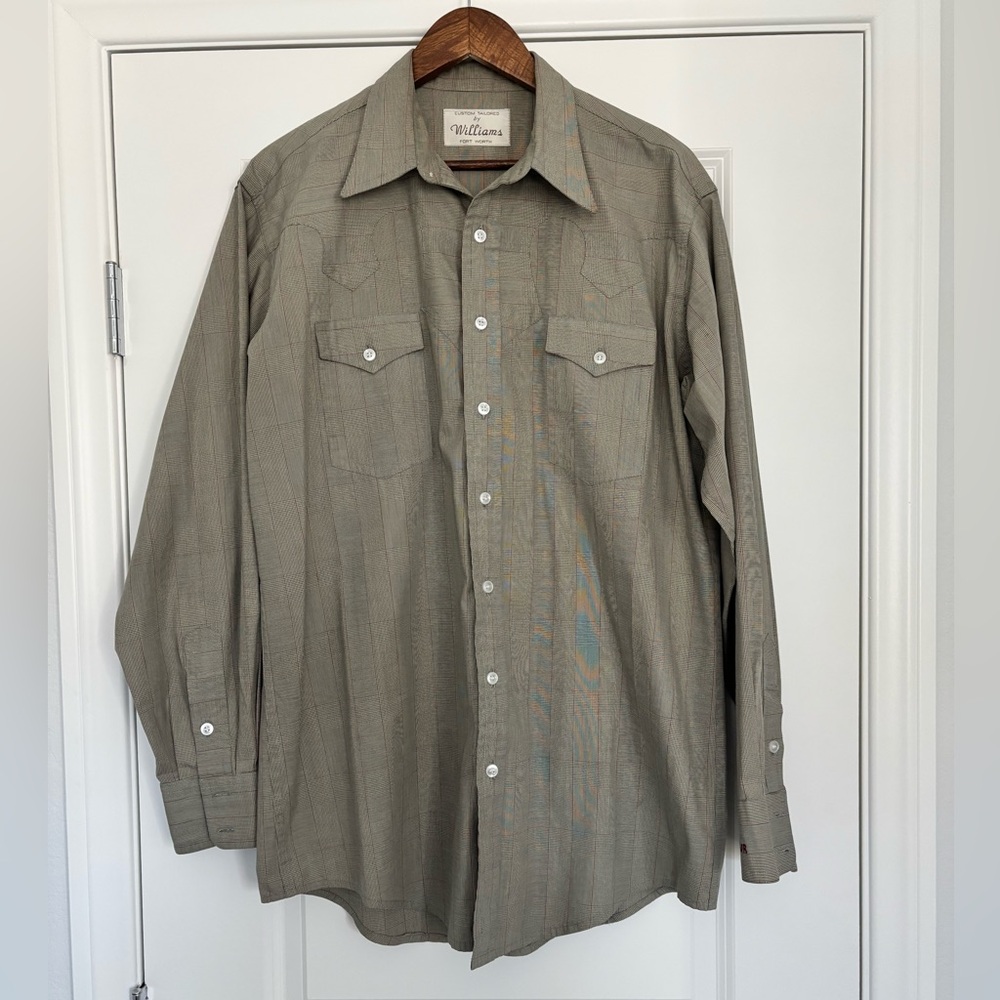 Men's Western Glen Plaid Dress Shirt